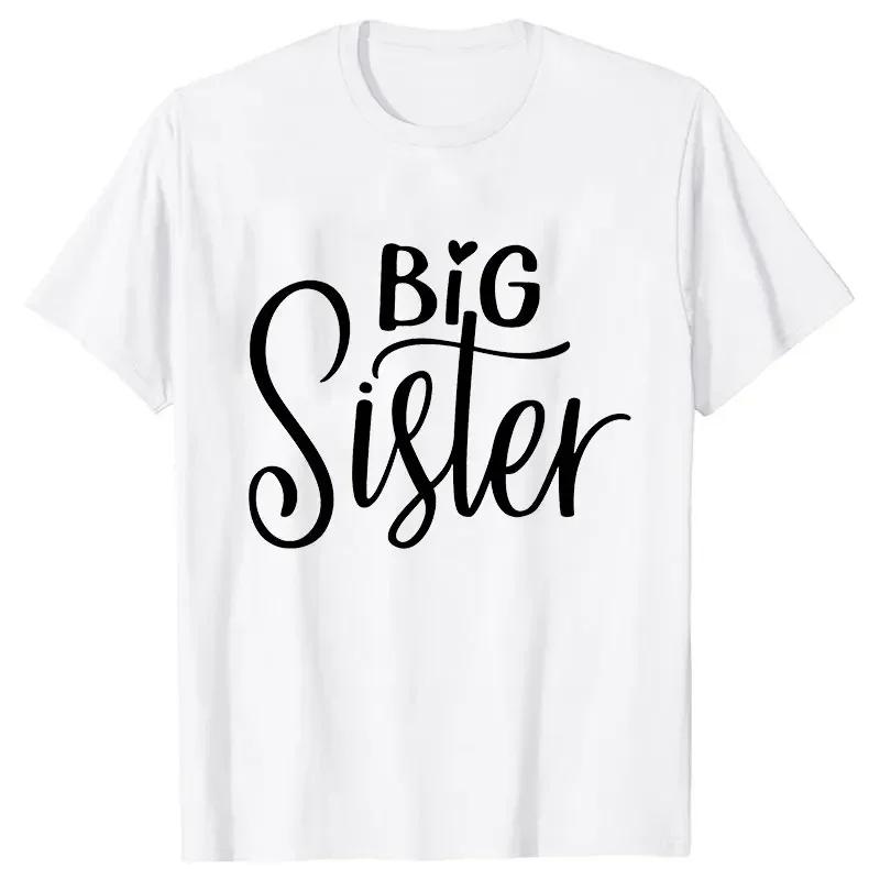 Kurzarm Mode Damen T-Shirt Große Mittlere Schwester Passende T-Shirts Damen Lässiges Oberteil T-Shirts Cartoon Grafik T-Shirts