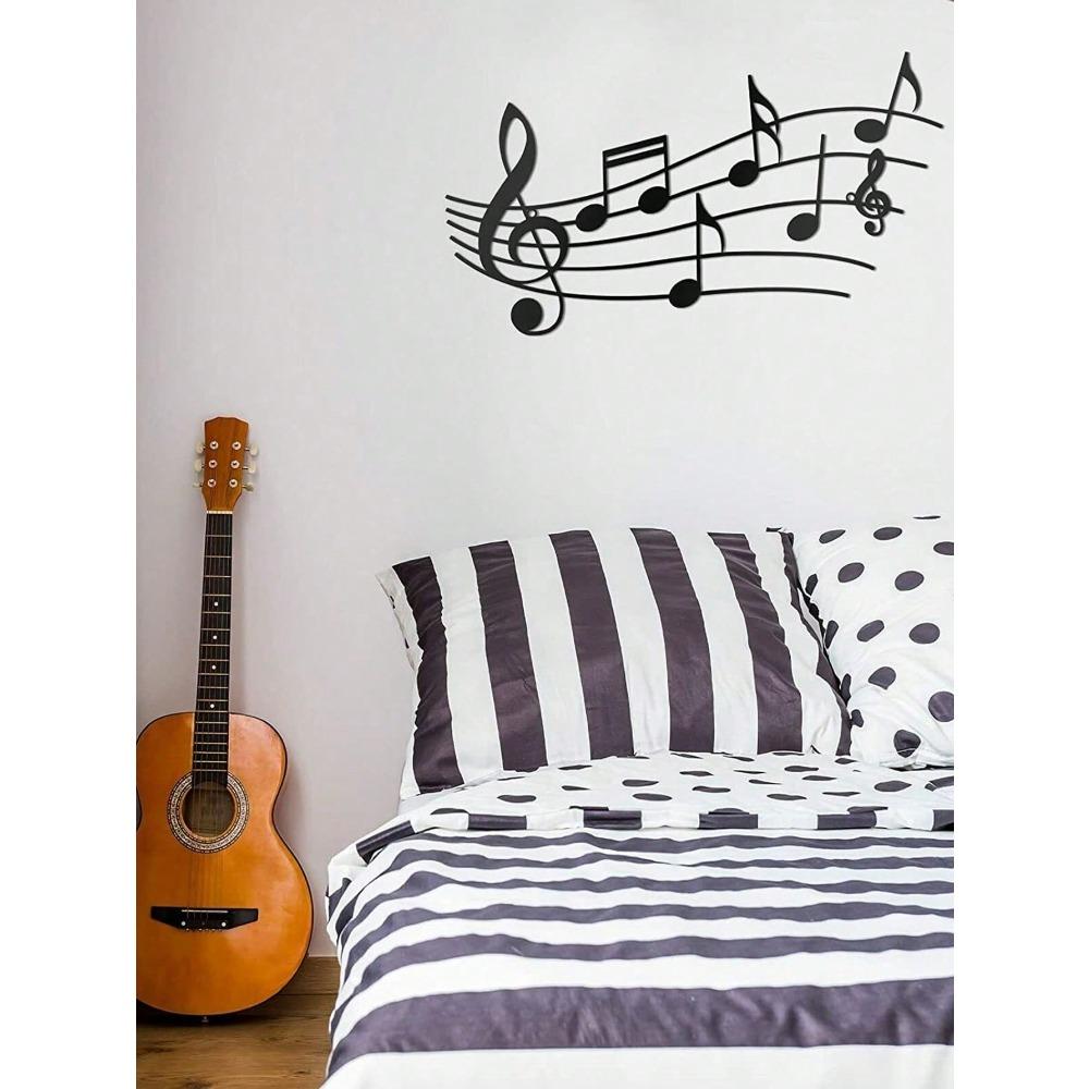 1pc Music Note Wall Decor Metal Art Iron Craft Home Decoration