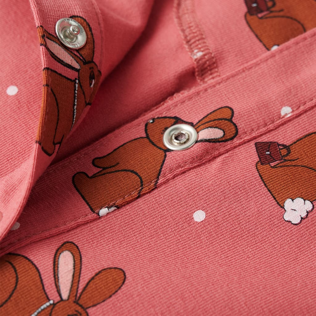 Children's Hooded Overalls, Dusty Pink, 92
