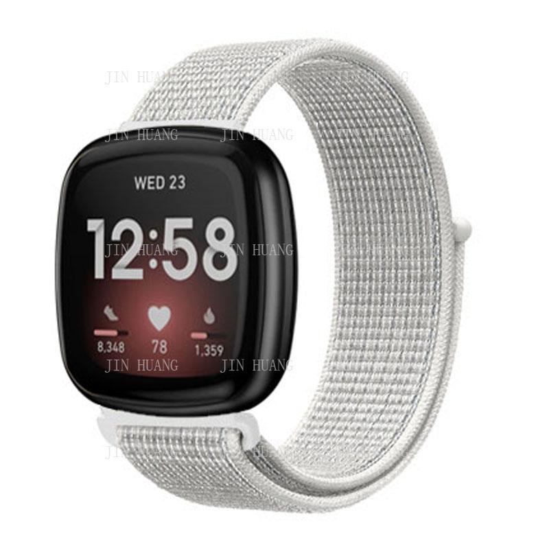 

Нейлоновий ремінець для Fitbit Versa 4 3 2 Lite Смарт-годинник ремінець для заміни Браслет-петля Correa для Fitbit Sense 2 versa 2 or versa lite білий