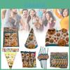 Tema Rosto de Emoji Suprimentos Descartáveis para Festa Com Pratos Copos Guardanapos Para Eventos Festivos