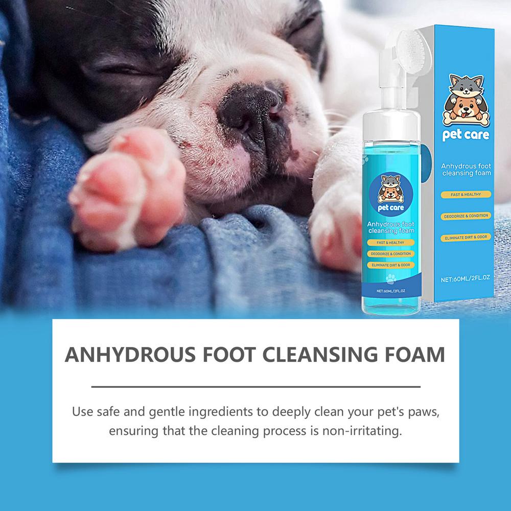 Hundepfotenreiniger Feuchtigkeitsspendender Silikonbürstenkopf Schaumreiniger Haustierbedarf Für Wandern Reisen Täglichen Spaziergang Draußen Heim-Spa Auto