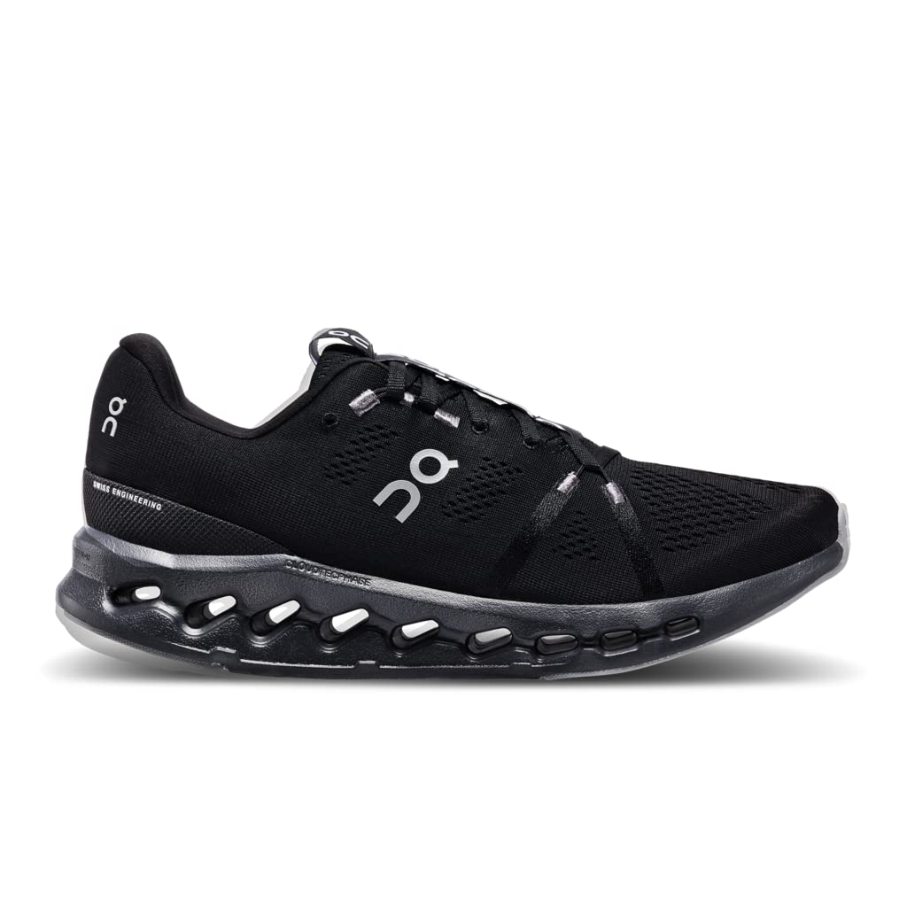 On Cloudsurfer All Black Running Size Women's Shoes, 22.5cm