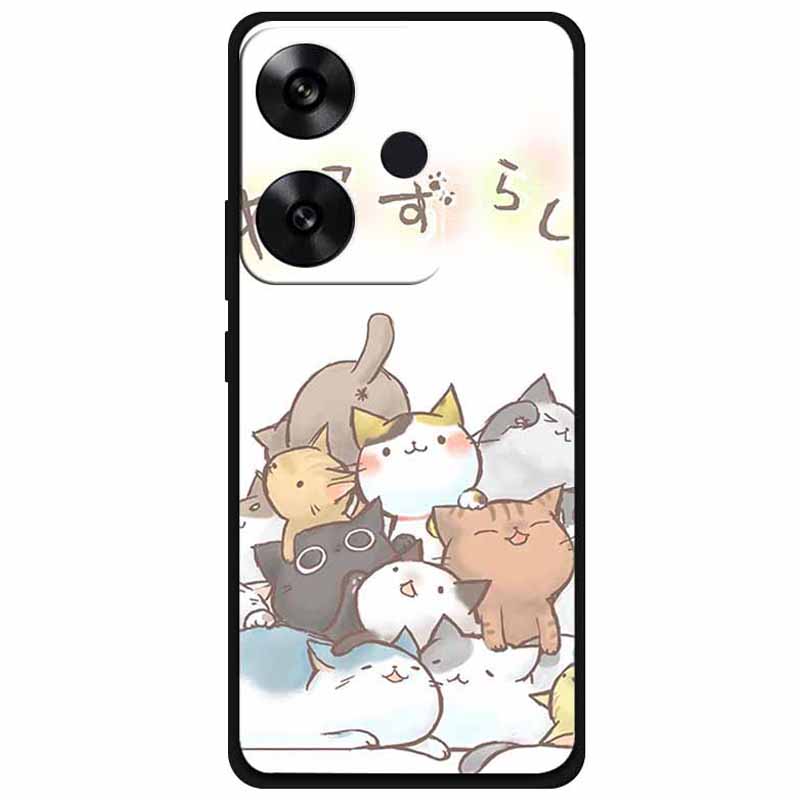 For Xiaomi Poco F6 5G/Redmi Turbo 3 5G Case Pattern Printing Soft TPU Cell Phone Cover