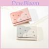New Pu Material Large Capacity Multi-card Slots Simple Rivet Student Korean Style Ladies Tri-fold Coin Purse Cross-border