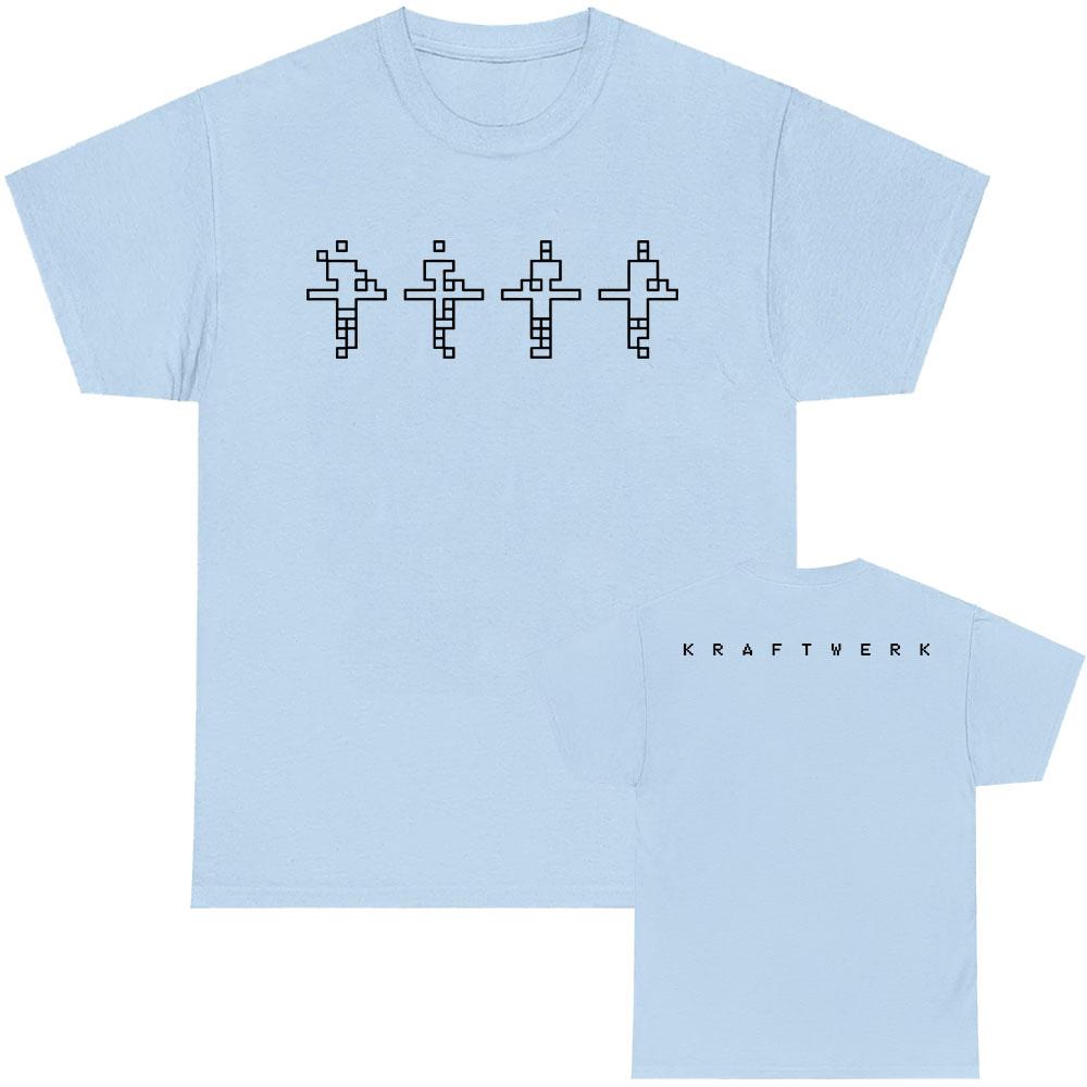 Kraftwerk Graphic Print T-shirt Short Sleeve Cotton Tshirts Unisex Streetwear Hip Hop Fashion Casual T Shirt Tees