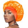 Women's wide-brimmed high-elastic hat satin nightcap hair shower cap high-end material satin hair cap