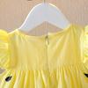 Summer Dress Girls Color Block Skirt Children's Clothing Children's Princess Dress
