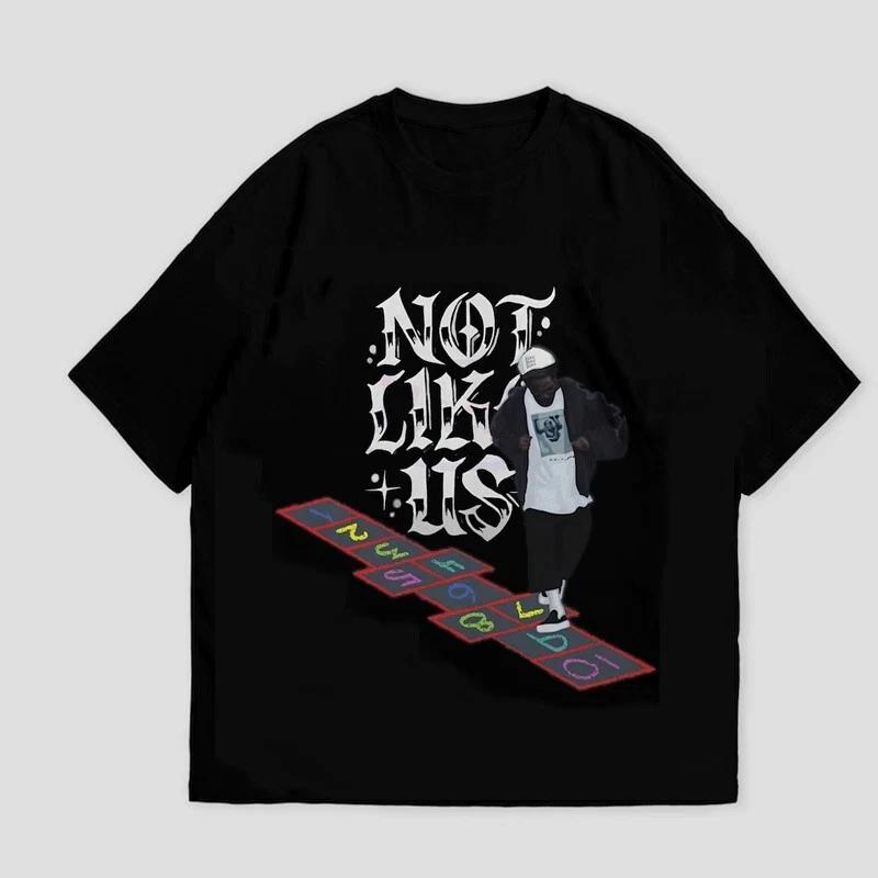 Kendrick Lamar Hopscotch Unisex Heavyweight T-shirt Not Like Us S-5XL Shirt 3XL