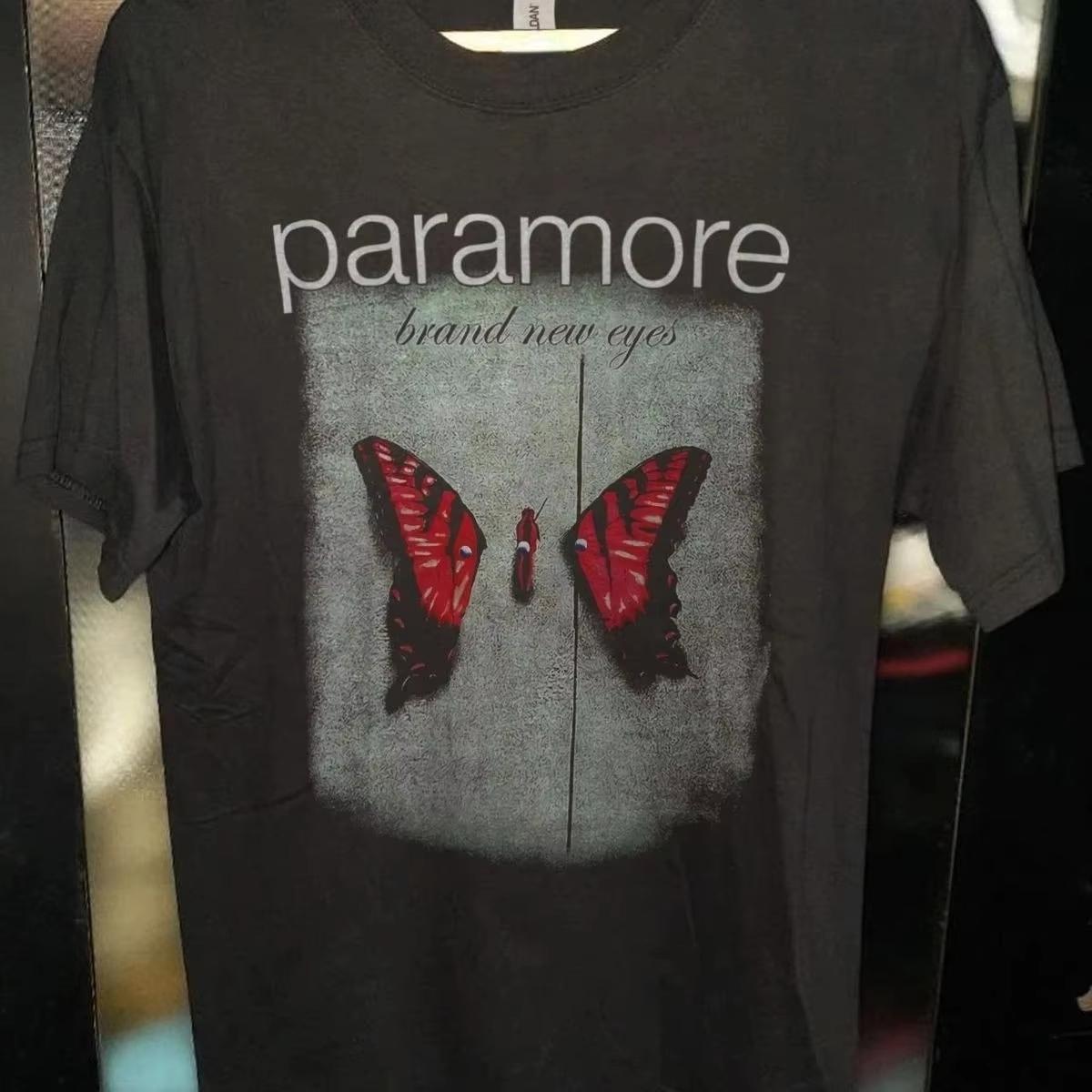 

Paramore Bands New 90s Black Patterned Unisexs Tshirt for Summer Suitable for Both Unisex and Womens Casual Tshirt 4XL