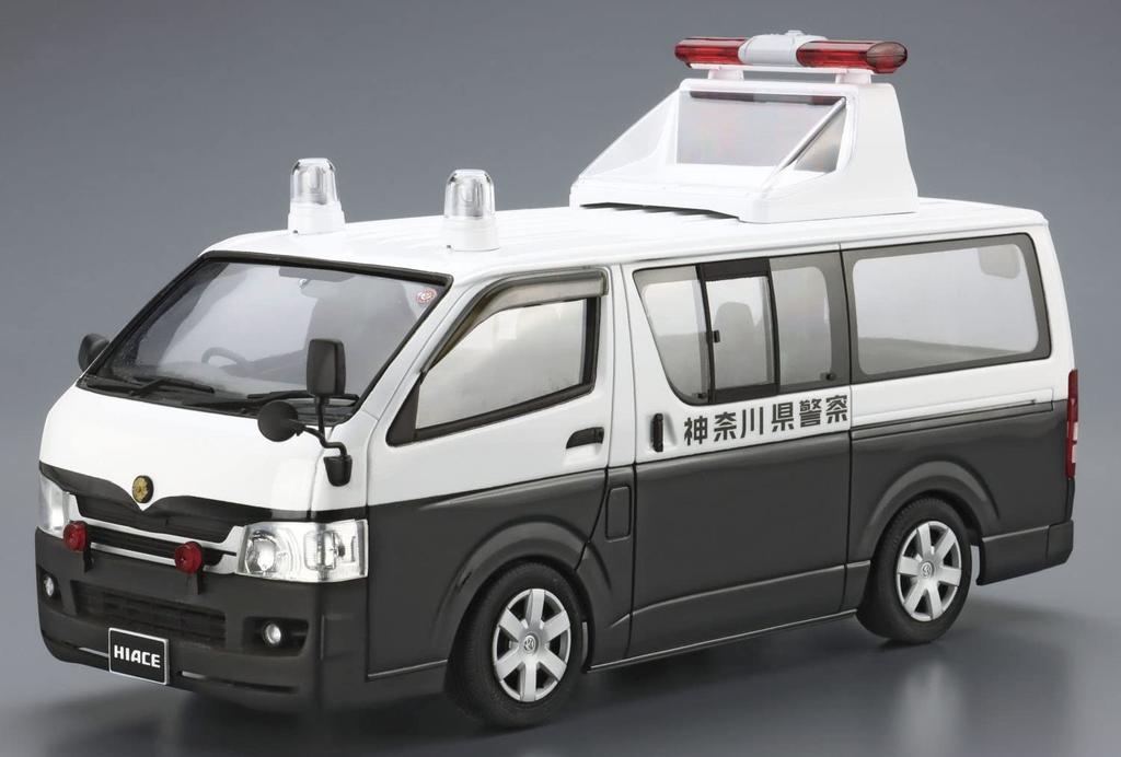 Aoshima Bunka Kyozai Scale The Patrol Car Series 5 Toyota TRH200V Hiace Traffic Accident Response Inspection Vehicle 2007 Plastic Model 1/24 No.