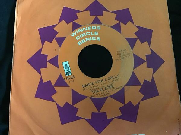 

7-дюймовая пластинка TOM GLAZER THE CHILDRENS CHORUS On Top Of Spaghetti Dance With A KJB25 Kapp Records США Детская Б/у