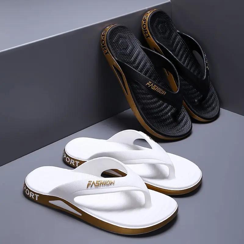 Herumgehen zu Hause Herren Hausschuhe Flip-Flops Shiatsu Indoor Sabot Flach Badezimmer Haus Pantoletten Weich Designer Luxus Y2k PVC Herrenschuh