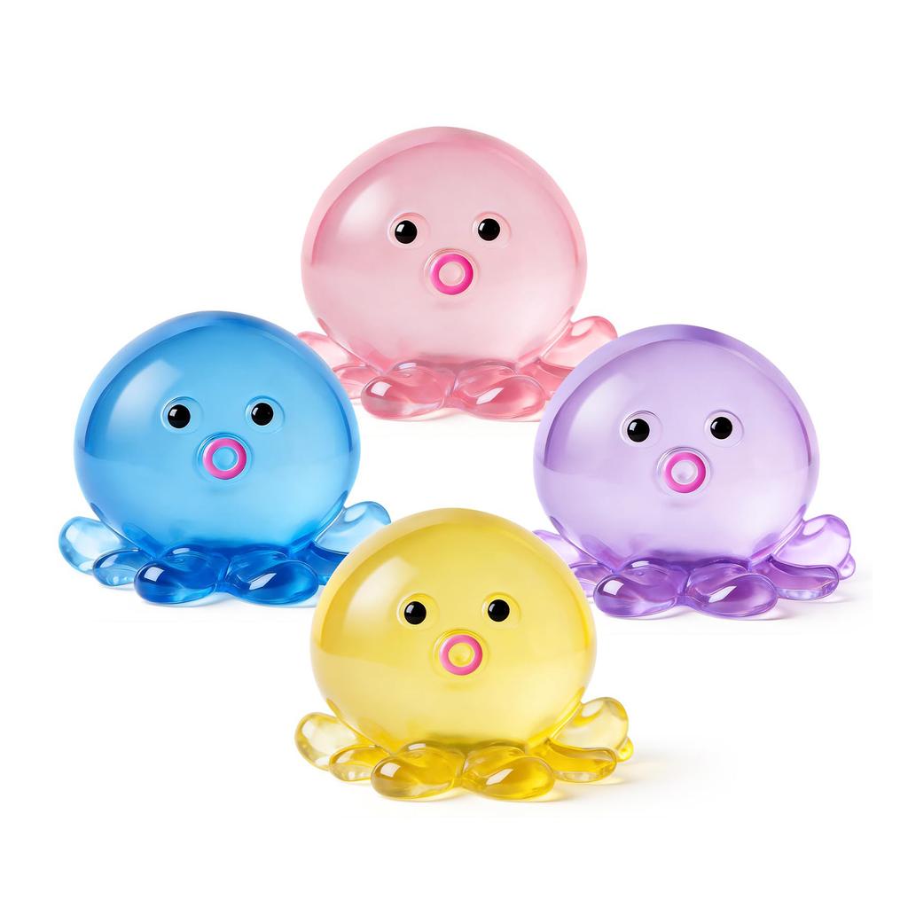 4 Pack Octopus Cute Squeeze Ball Set Fun Decompression Toy Soft and Relaxing Squeezing Toy Party Favors Classroom Prize Birthday