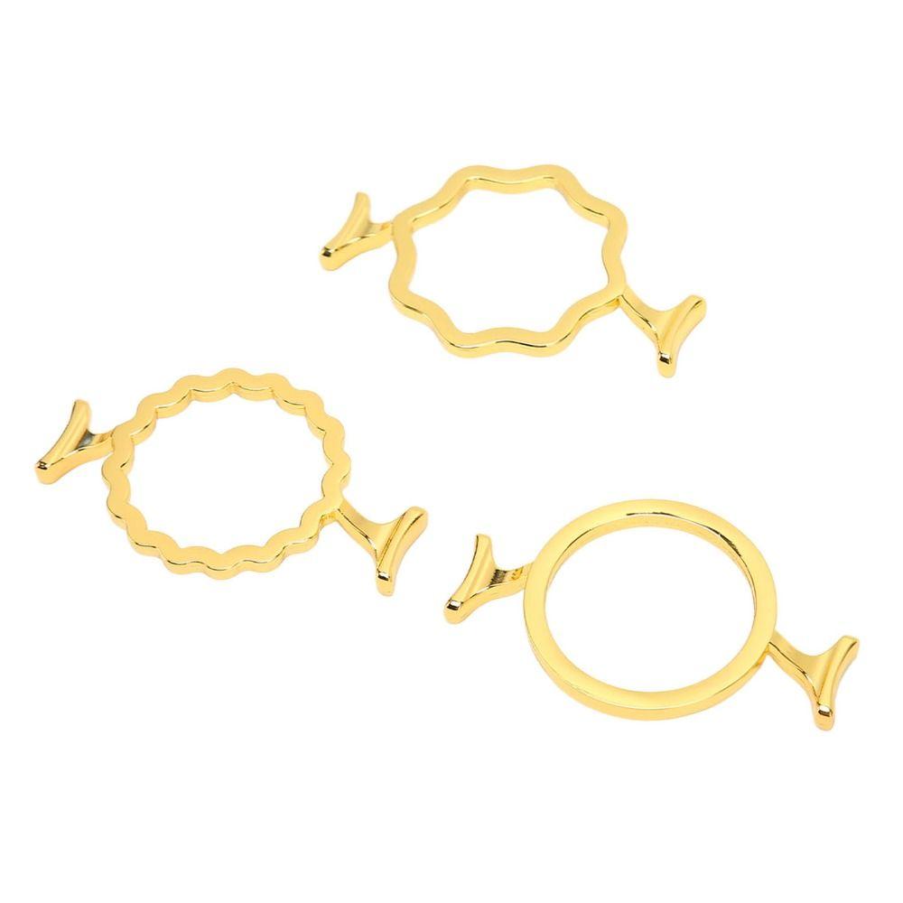 3Pcs Gold Wax Seal Stamp Rings for 2.5cm/0.98in Stamp Wax Seal Stamp Mold Wax Seal Molds  Envelopes