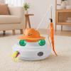 Electric Cat Interactive Toy with Feather & Track Ball, 4-in-1 Automatic Smart Cat Teaser Toy, Indoor Cats Boredom Enrichment Toy