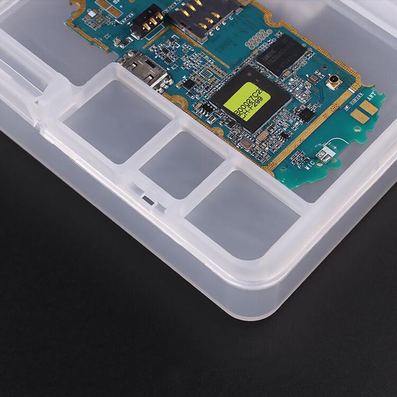 Multi-function Box with Double Layer Mobile Phone LCD Screen Mainboard IC Parts Repair Plastic Storage Box PVC Material