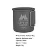 Portable Camping Aluminium Alloy Cup Foldable Handle Beer Coffee Mug  Kitchen Equipment