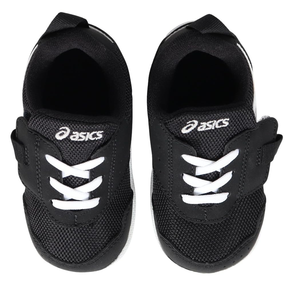 Baby shoes with one Mycel cm [Sukusuku] belt, Baby, Black/White 327, 15.0