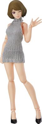 Max Factory Figma Figma Styles Female Body with Backless Sweater Coordination Painted Movable Figure [Chiaki] Non-scale ABS&PVC
