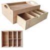 Bamboo Box Organizer Tray Container For Cosmetics Products 7 Pr`Egrody