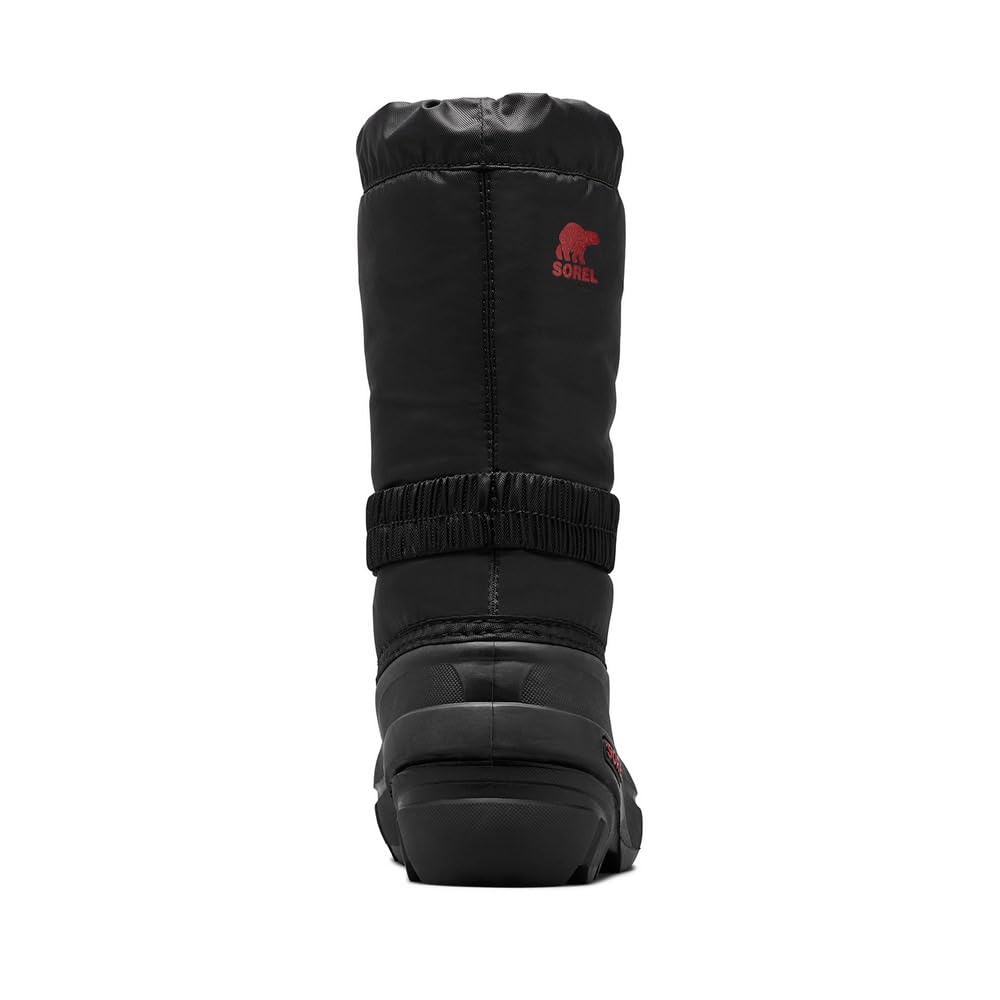Sorel Kids' Flurry Boots, Size 20.0cm, Black, Bright Red