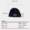 Large Head Circumference Woolen Hat for Men, Winter Thickened Warm Ear Protection Letter Knit Hat, Japanese Style Simple Versatile Cold Weather Hat