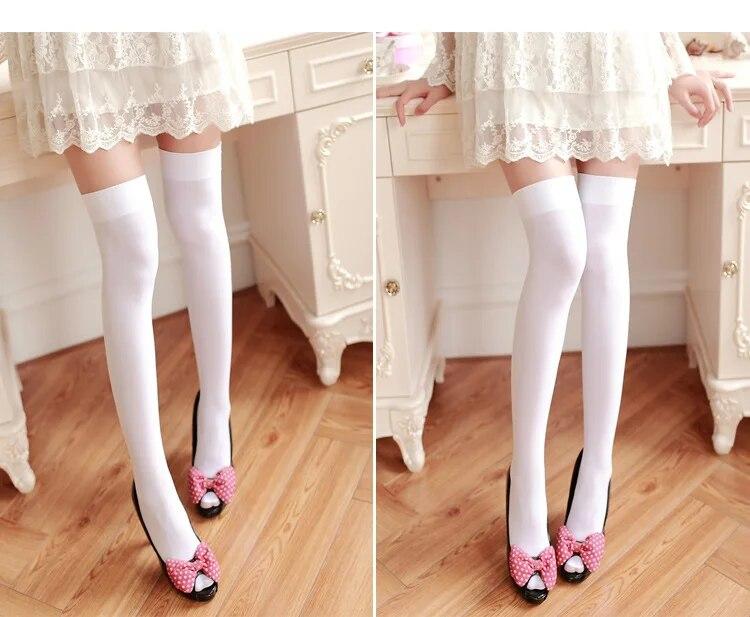 

Нові жіночі шкарпетки Модні панчохи Повсякденні бавовняні шкарпетки вище коліна Бавовняні високі шкарпетки Жіночі жіночі довгі гольфи one size білий