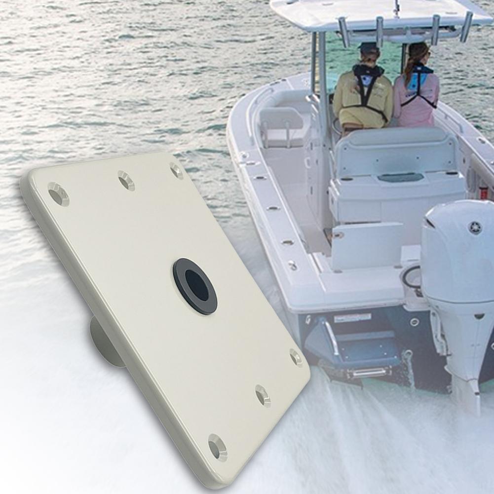 Bootsitz Drehfuß 7x7 Zoll Bootsitz Podest & Basis mit 3/4 Stift Pfostenaufnahme Boots Pfosten Sitzhalterung Marine Zubehör