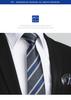 Stylish Gray Tie Pocket Square Formal Necktie Striped Job Hunting Necktie Brand Luxury Formal Necktie for Adults by [Enlision] Men's