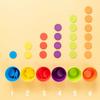 Montessori Wooden Coin Throwing Toy Matching Color Classification Cup Toys  Party