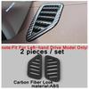 For VW Volkswagen ID.6 ID6   Carbon Fiber Car Window Lift Button / Head Lights Switch / Water Cup Accessories Cover Trim