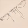 Fashion Shiny Crystal Pearl Cross Choker Necklaces for Women Creative Temperament Unique Charm Necklace Party Wedding Jewelry