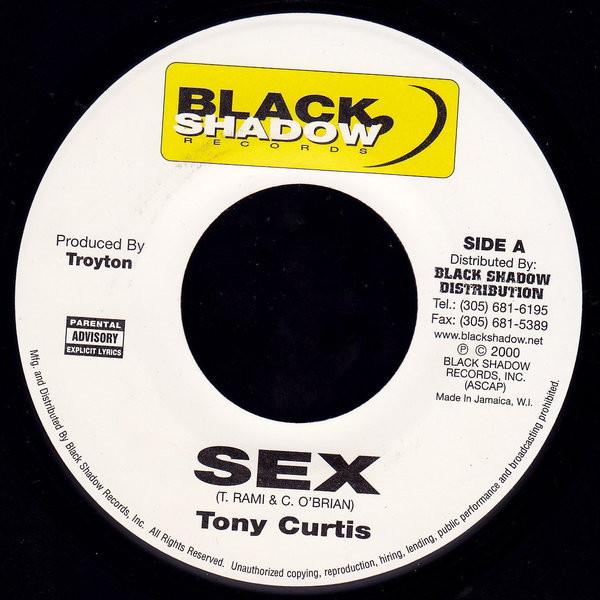 7inch Record TONY CURTIS - Sex NONE Black Shadow Re 2000 US Reggae, Ska & Dub Used