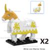 MOC Medieval Figure Mount Building Blocks Roman Wolf Warrior Infantry Lion Heart King Castle Knights Armored War Horse Brick Toy