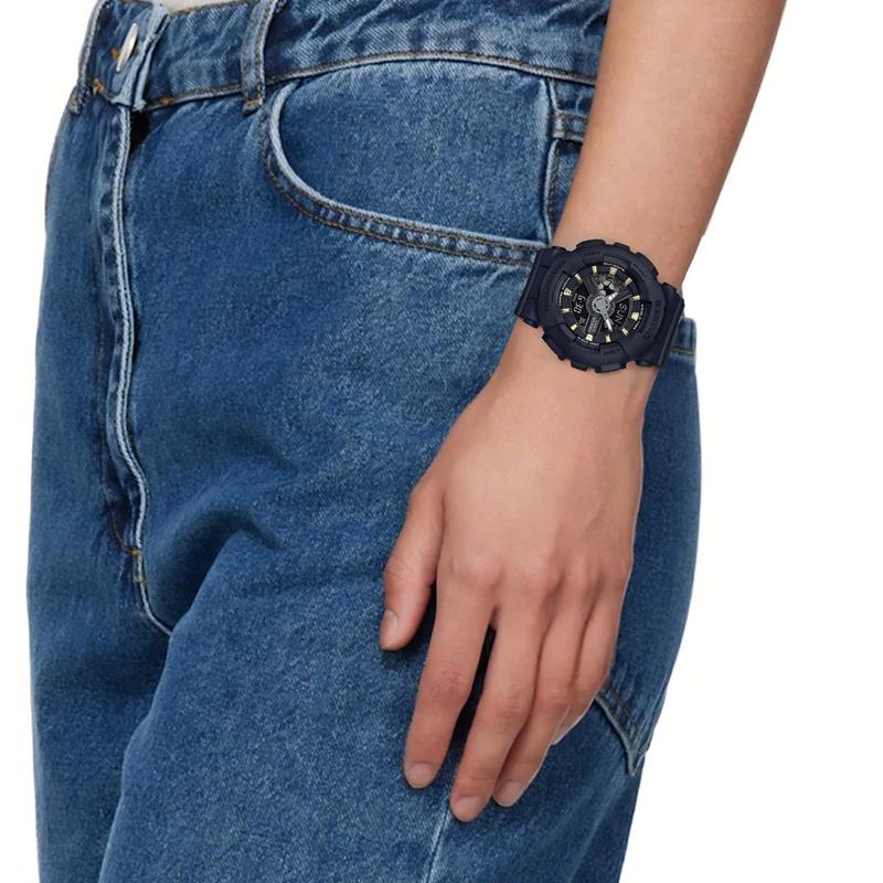 Casio BABY-G Series Fashionable and Simple Sports Waterproof and Shockproof Luminous Quartz Movement Resin Strap Japanese and Korean BA-110GA-1A -pr