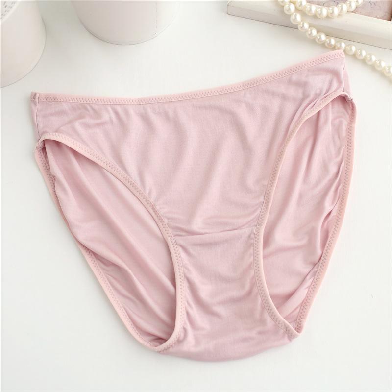 Women's Low-Waist Mulberry Silk Panties - Seamless, Comfortable, Breathable Briefs