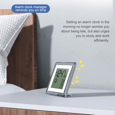 Multi-function Electronic Alarm Clock Human Body Sensor Weather Forecast Temperature and Humidity