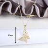 Fashion Trend Shiny Cubic Zirconia Holy Ghost Bird Pendant Necklace Luxury for Man Girl Animal Jewelry Party Gift Daily Wear