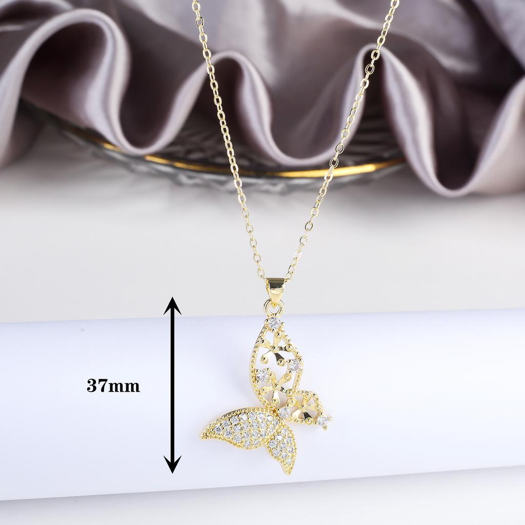 Fashion Trend Shiny Cubic Zirconia Holy Ghost Bird Pendant Necklace Luxury for Man Girl Animal Jewelry Party Gift Daily Wear