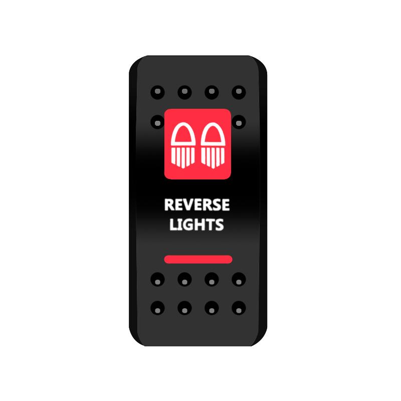 BANDC Boat Rocker Switch Cover (No Switch) Red Marine Dash Cap Labels for RV Heater Carling Switch Car Jeep Wrangler Accessories
