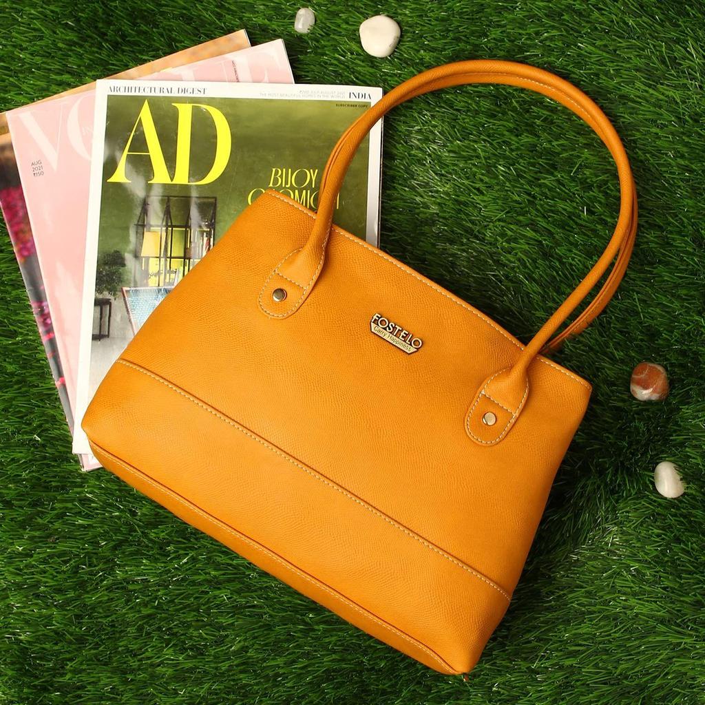 Handväska i konstläder för kvinnor (Medium)