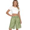 Women's Casual Loose Fit Shorts with Pockets Elastic Waistband Drawstring Solid Color Comfortable Lightweight Summer Bottoms