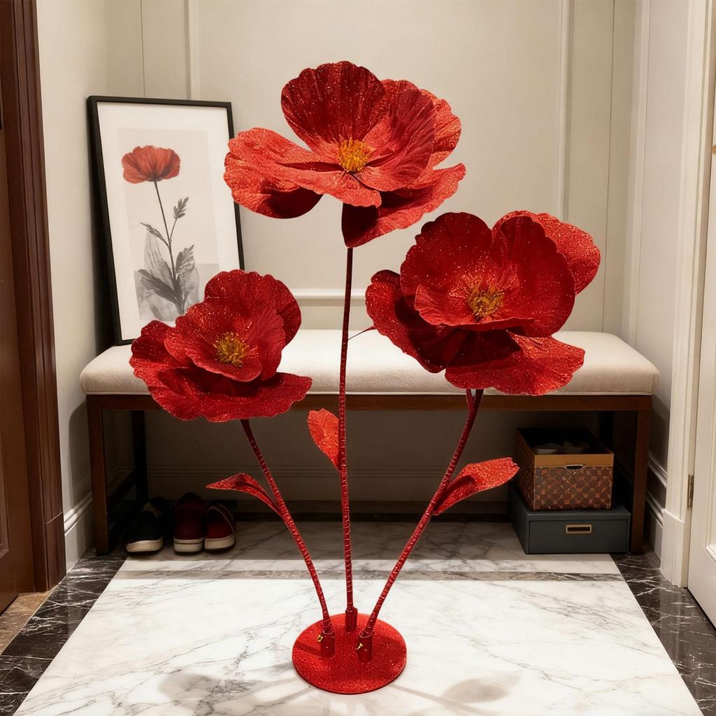 Large Artificial Flowers Photography Props Large Giant Wedding Flowers for Decoration 62.9" Tall for Wedding Home Decor Ceremony