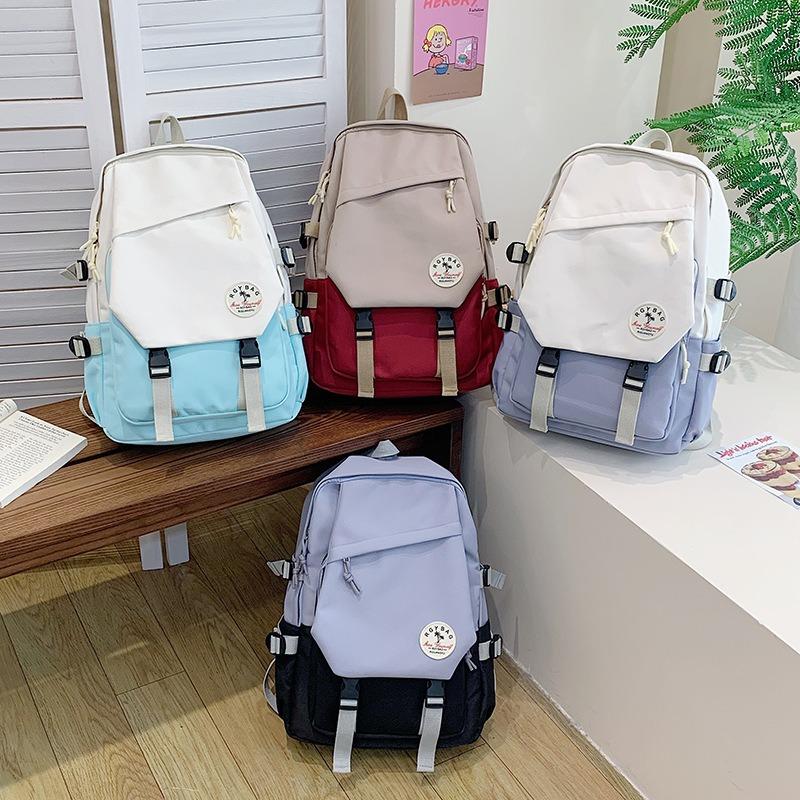 College Style College Student Schoolbag New Commuter Versatile Leisure Large Capacity Travel Backpack