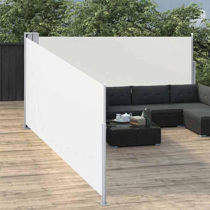 VidaXL Retractable Side Awning Side Awning Privacy Screen Sun Shelter Garden Terrace Balcony Outdoor UV Resistant 48473