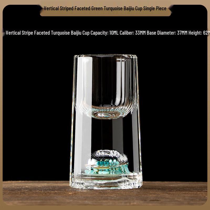 Ming Zhan Xuan Creative Vertical Ribbed Glass Tea Set