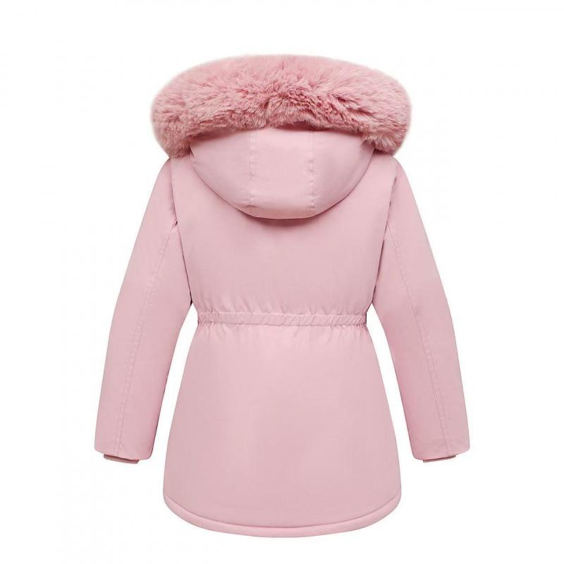 Girls Down Cotton Jacket 2025 New Winter Children Clothing Girl Mid-Length Three-Proof Coat Warm Overcoats