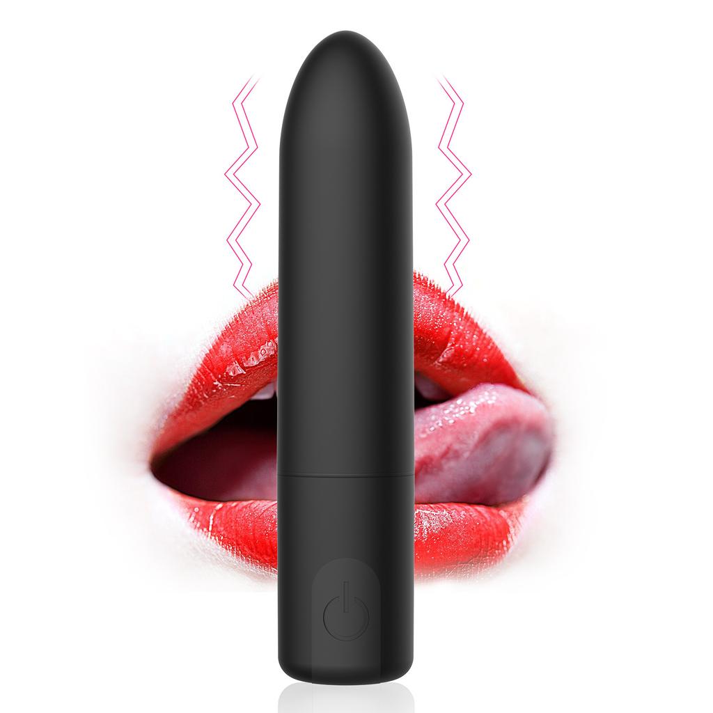 USB Rechargeable Bullet 10-frequency Strong Vibration Silent Male and Female Erotic Dildo Masturbator Vibrator