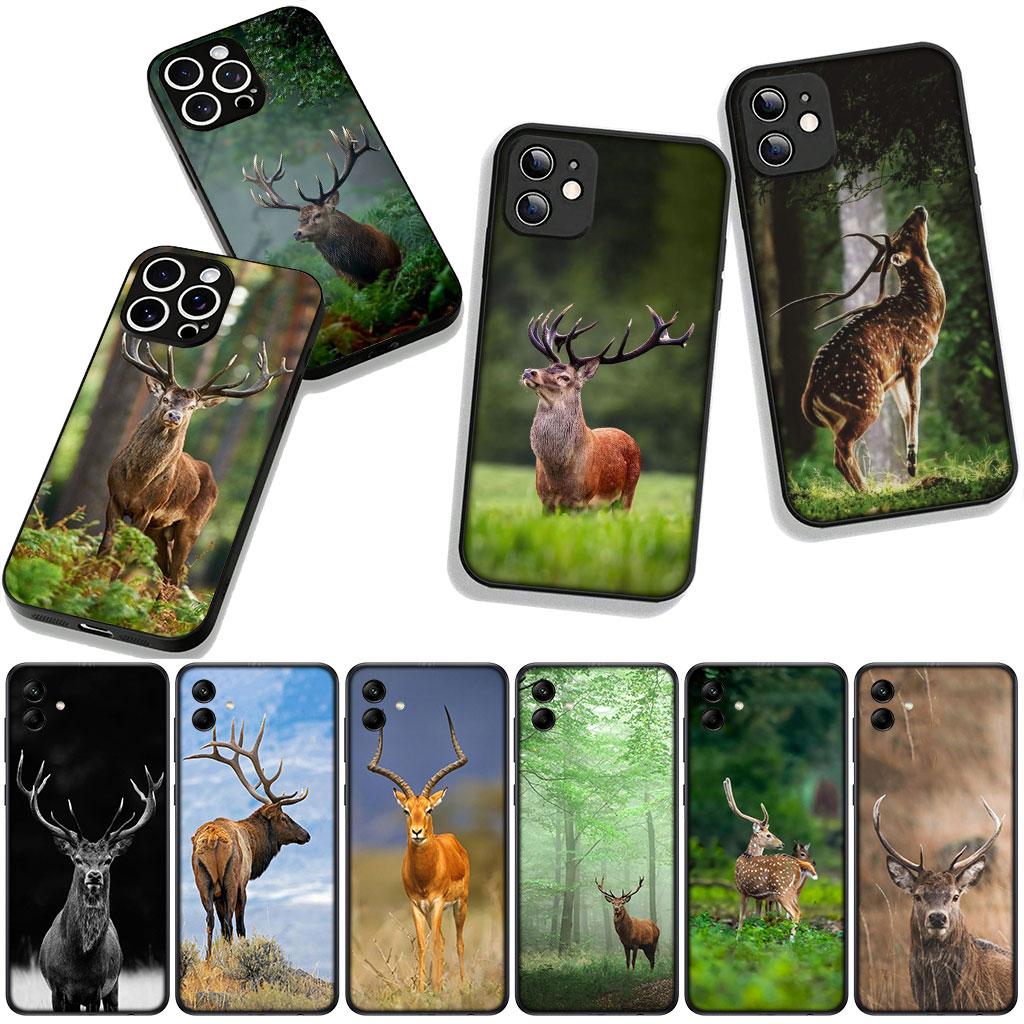 Deer Hunting Buck Cover for Samsung Galaxy A25 A37 A57 A12 A14 A31 A41 A50 A51 A70 A71 A72 A21S A04 M15 Note 20 9 8 10 Case